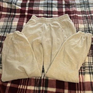 Selling American Eagle Sweatpants. Size XS, cream color with little flowers